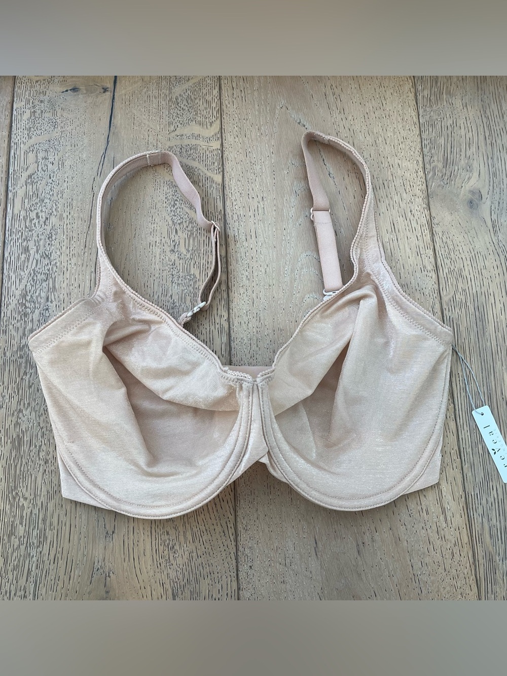 Reveal Lingerie Unlined Glistenette Demi 34H Hazel Nude
